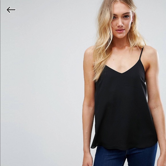 ASOS Design Tall Swing Cami with Double Layer Adjustable Straps Tank Top Summer - Picture 2 of 9